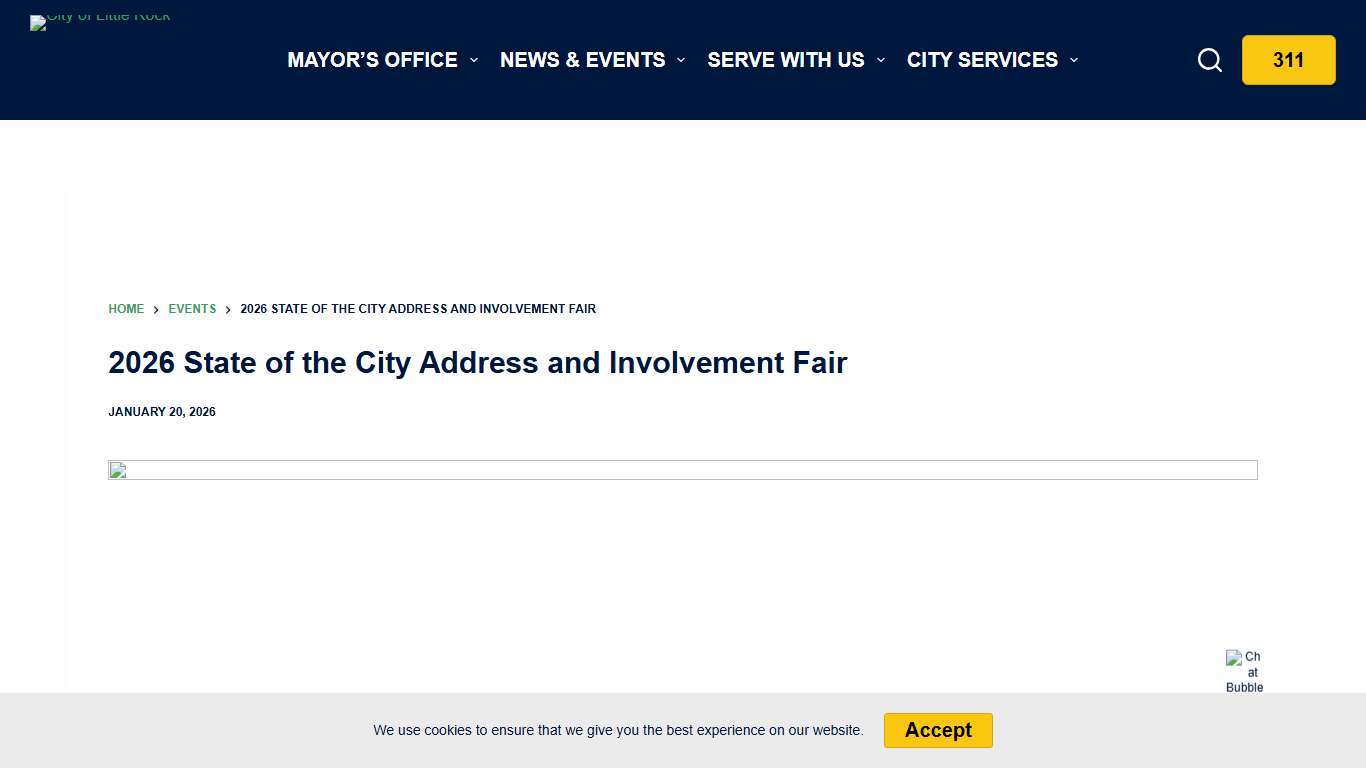 2026 State of the City Address and Involvement Fair - City of Little Rock